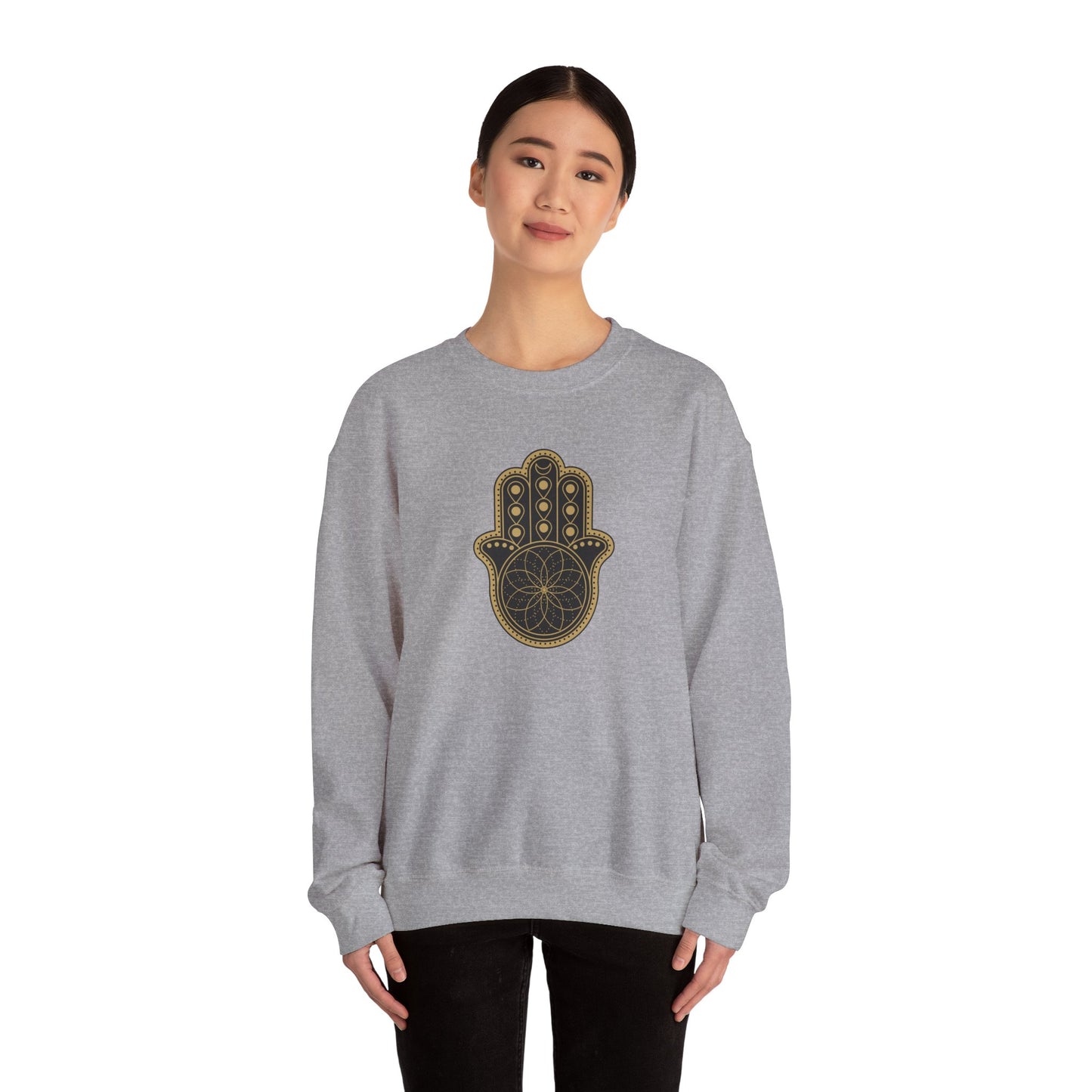 Hamsa Hand with Mandala Sweatshirt