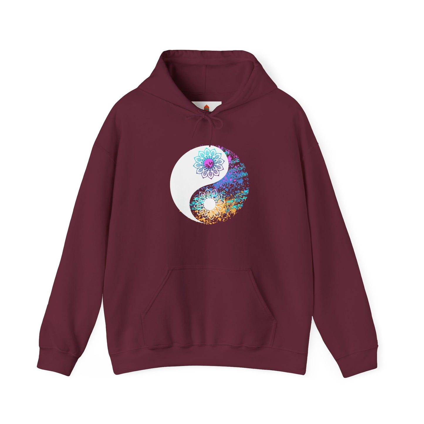 Colorful Lotus Yin Yang Hoodie