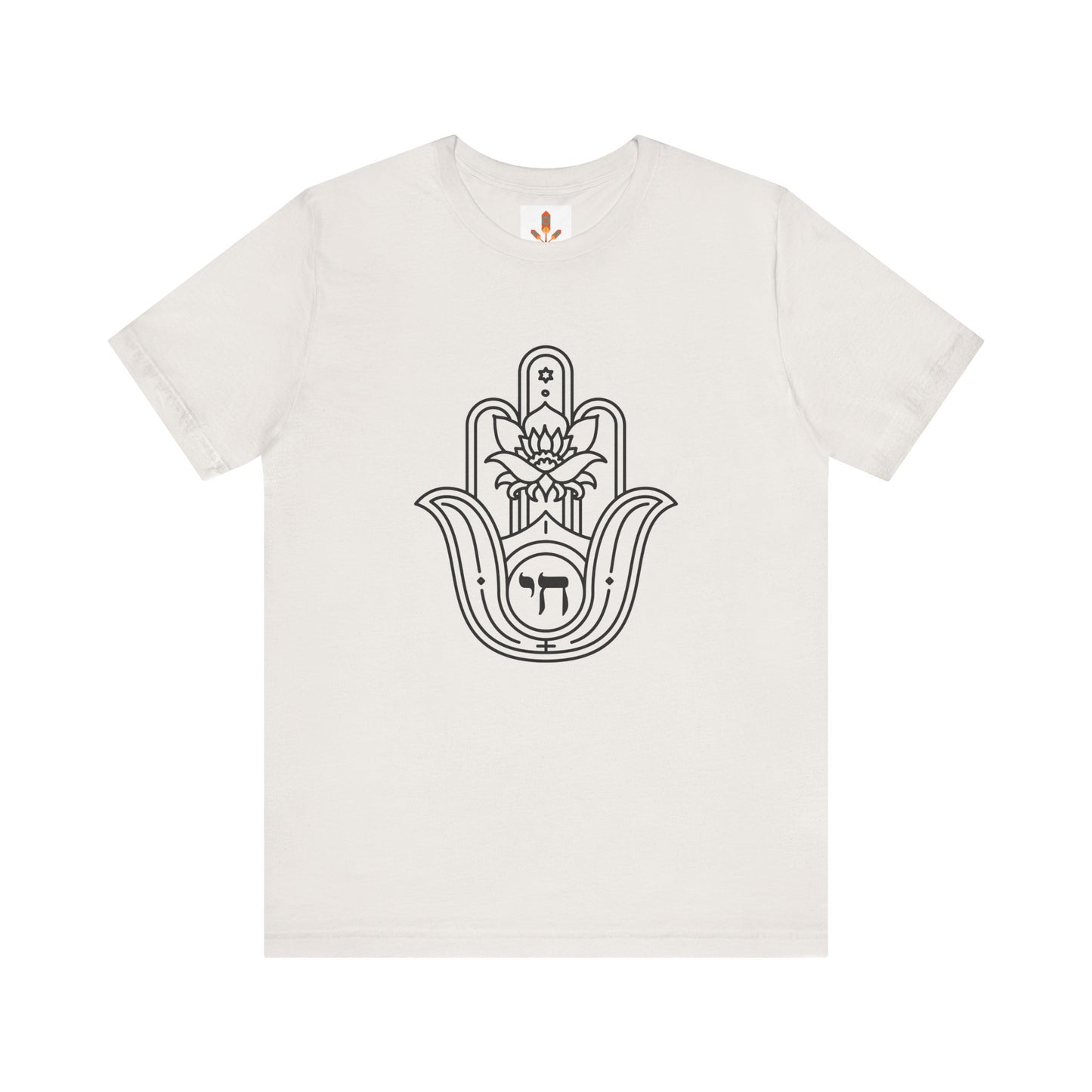 Hamsa Hand with Lotus Design T-shirt