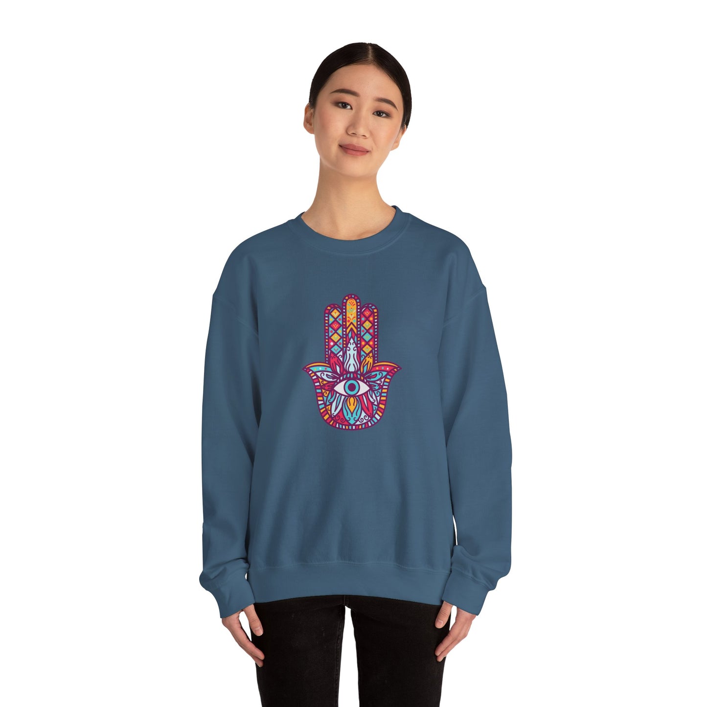 Colorful Fatima Hamsa Hand Sweatshirt