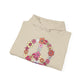 Peace Sign made from Flowers Hoodie