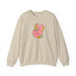 Peace Hand Sign with Flowers Sweatshirt