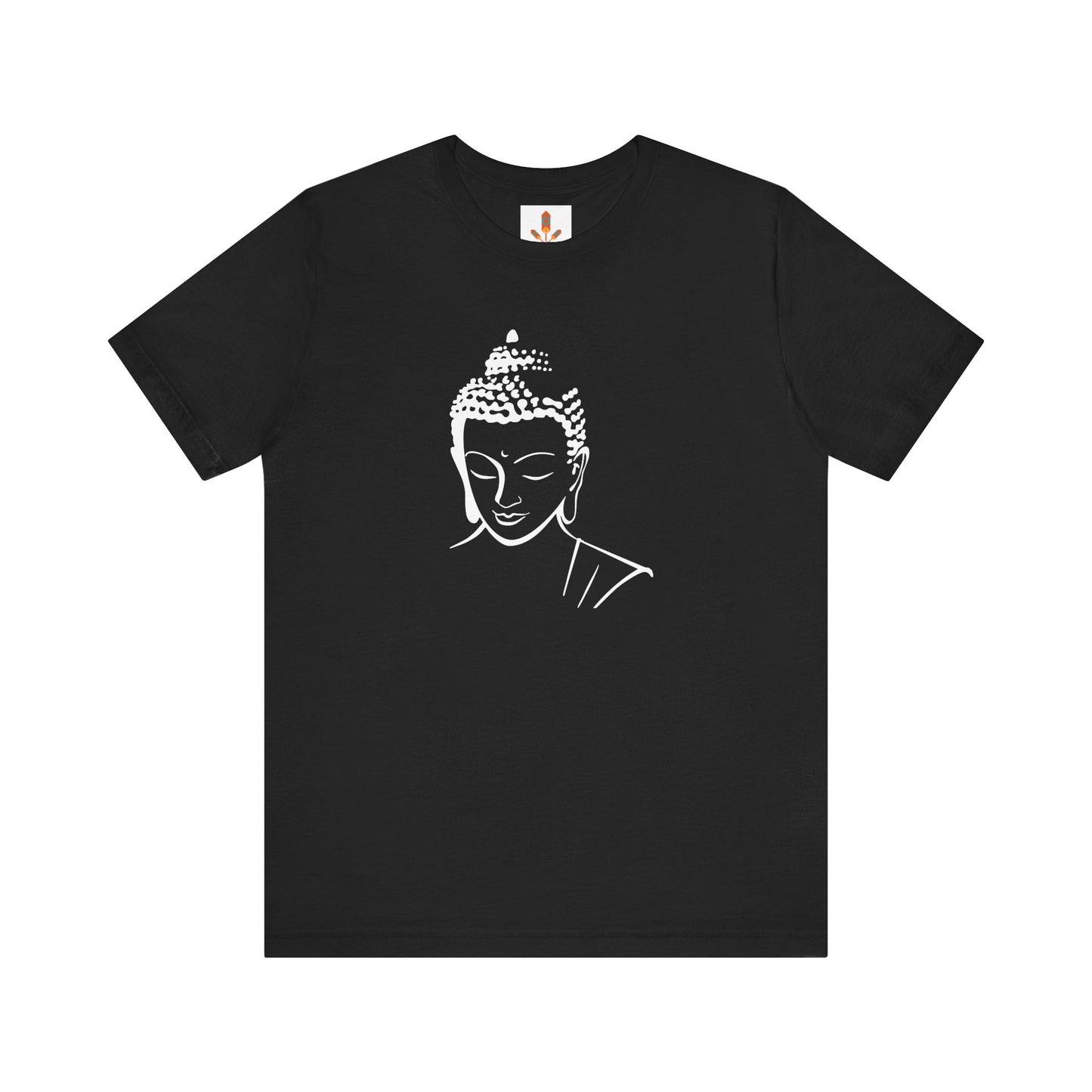 White Buddha Design T-shirt