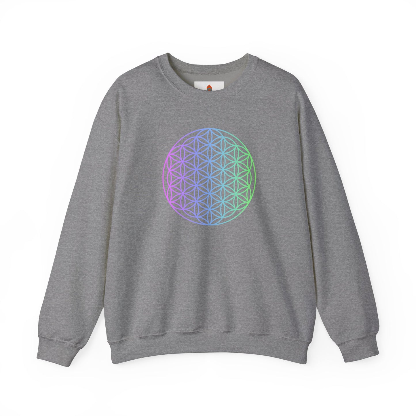 Blue and Green Flower of Life Sweatshirt