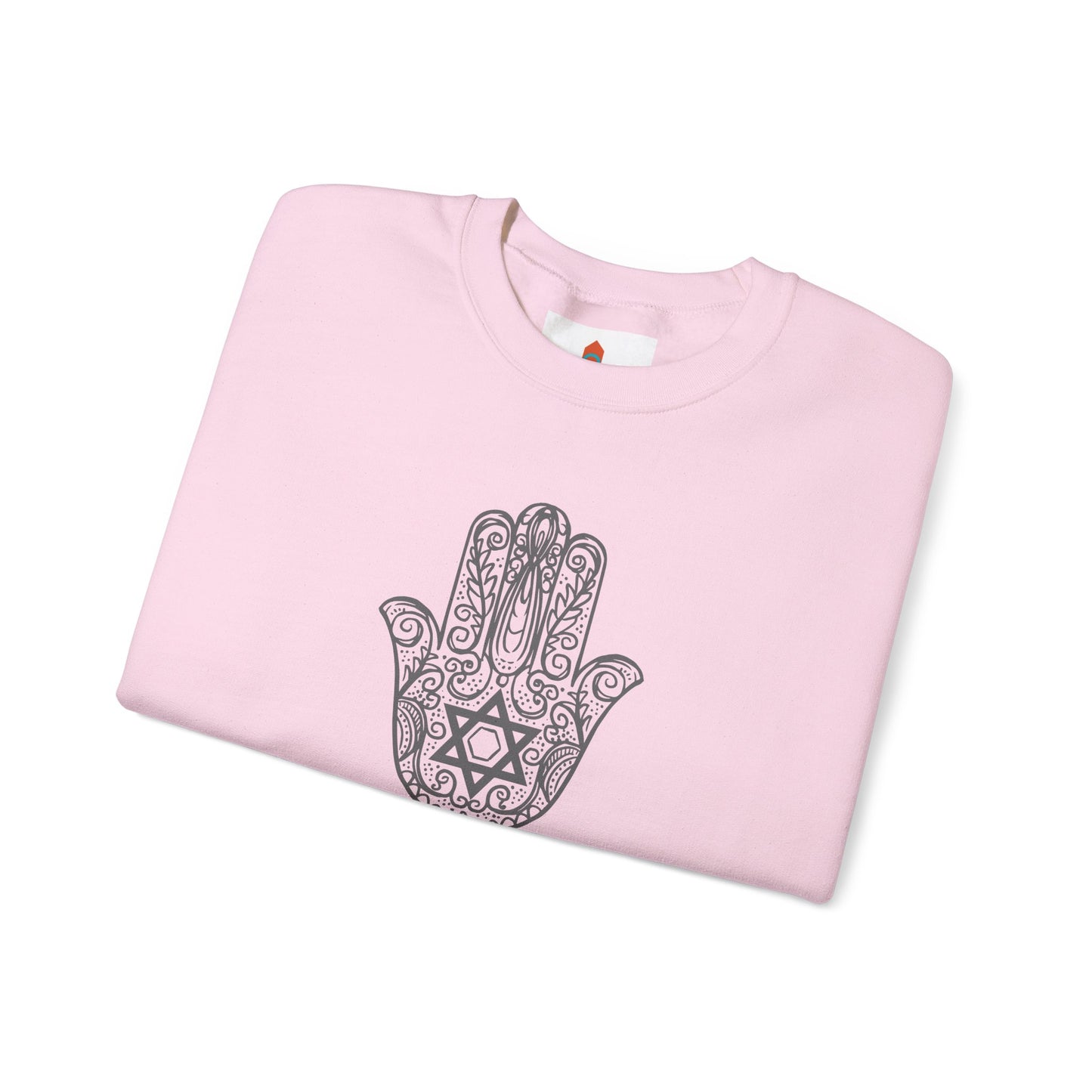 Intricate Hamsa Hand with Star of David Sweatshirt