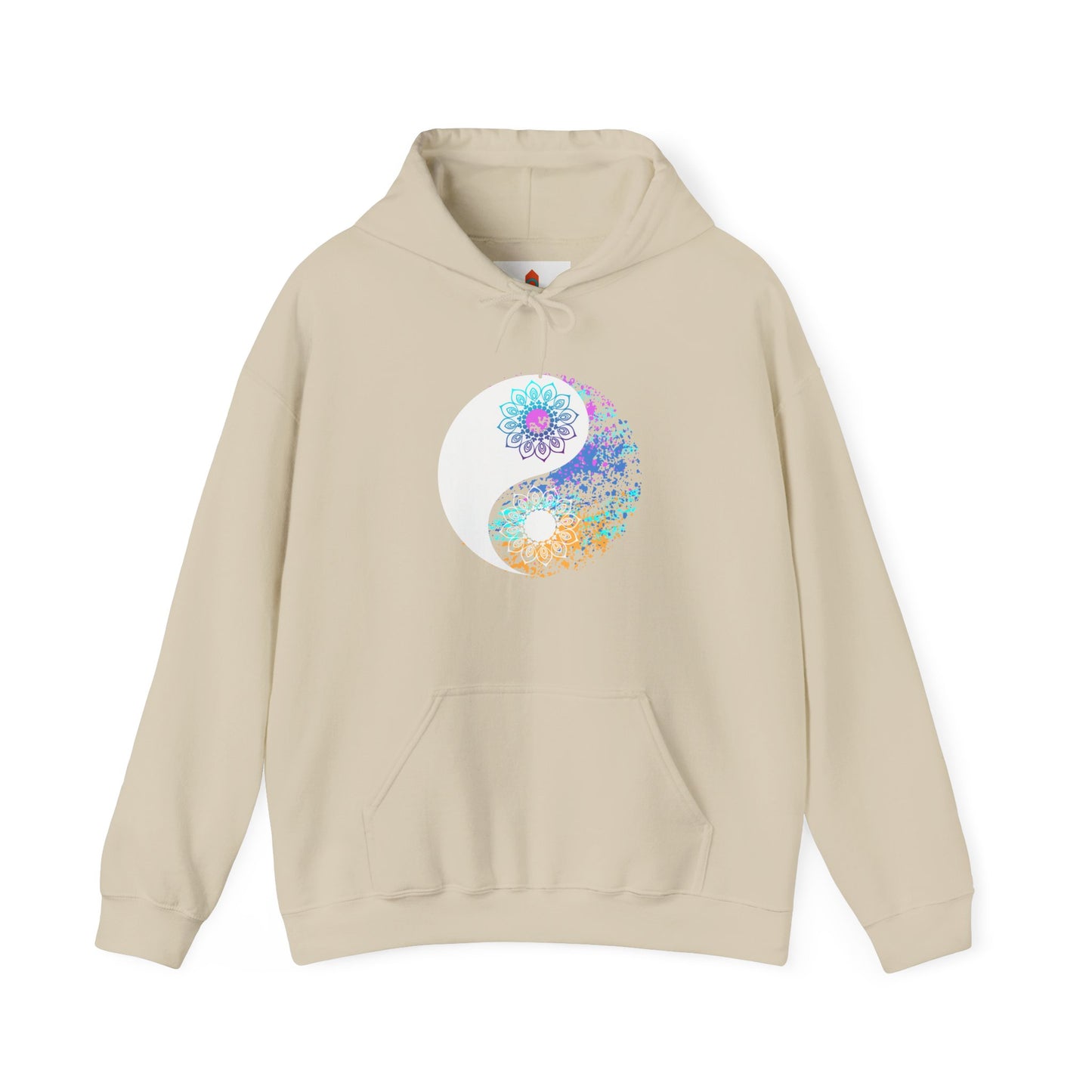 Colorful Lotus Yin Yang Hoodie