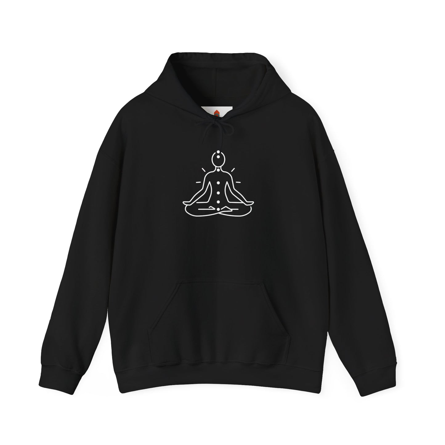 White Chakra Design Hoodie