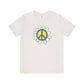Peace Sign in White Flower T-shirt