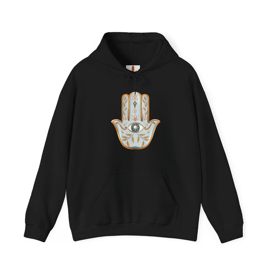 Silver Hamsa Hand Hoodie