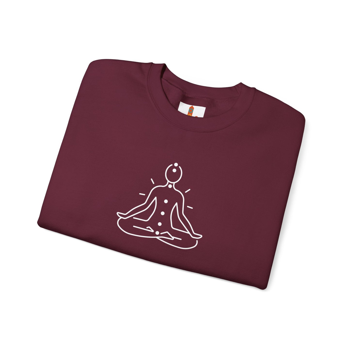 White Chakra Design Sweatshirt