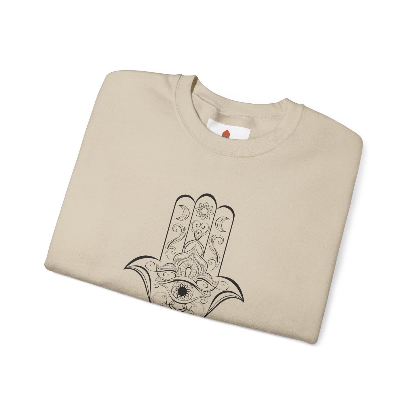 Hamsa Hand with Lotus Flower Sweatshirt