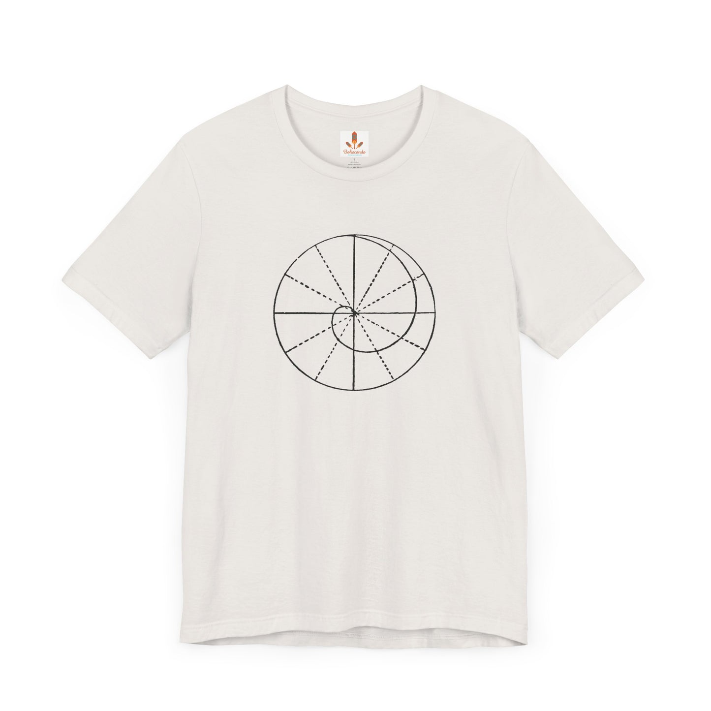 Spiral of Life in Circle Drawing T-shirt