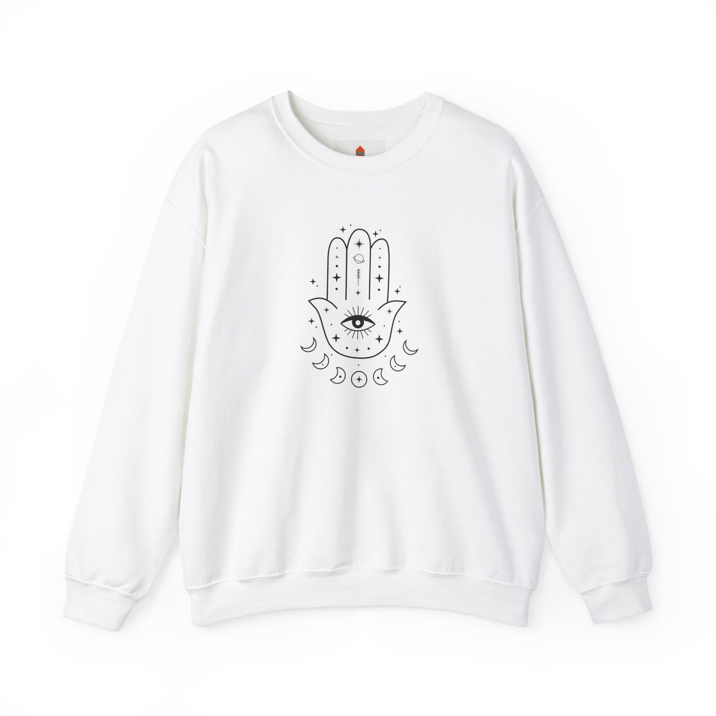 Hamsa Hand with Eye and Moon Sweatshirt