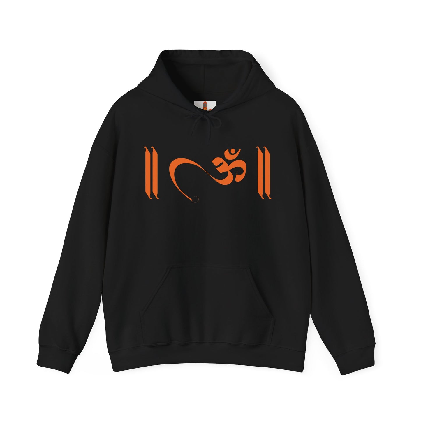 Om Written in Orange Hoodie