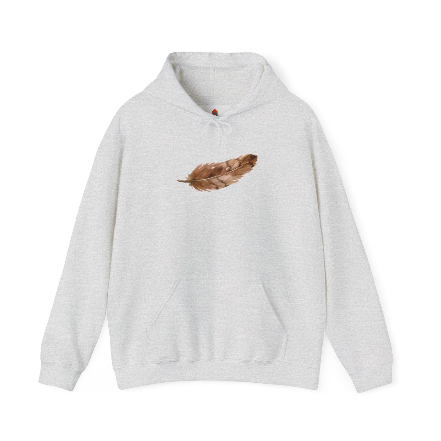 Brown Feather Hoodie