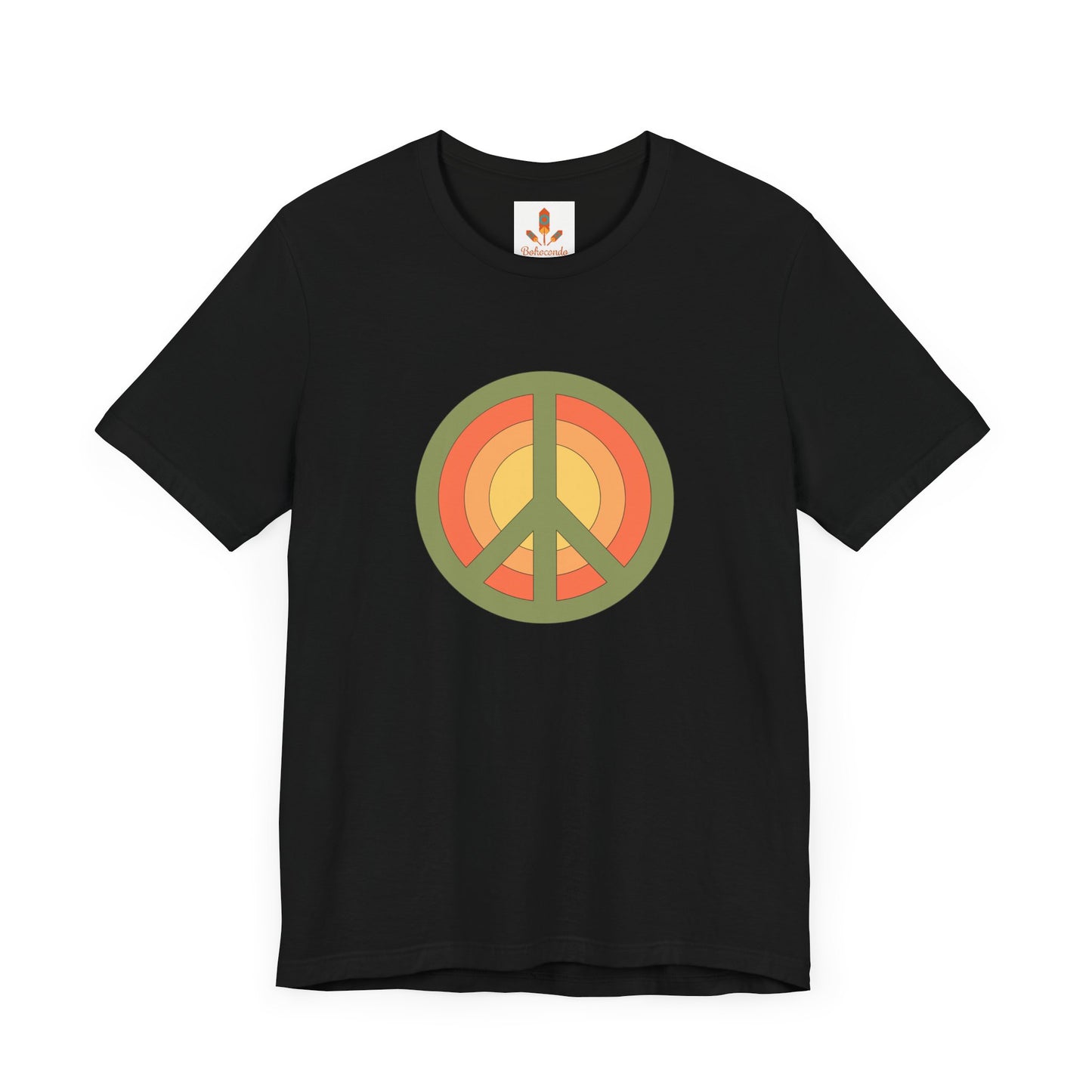 Retro Peace Sign Design T-shirt