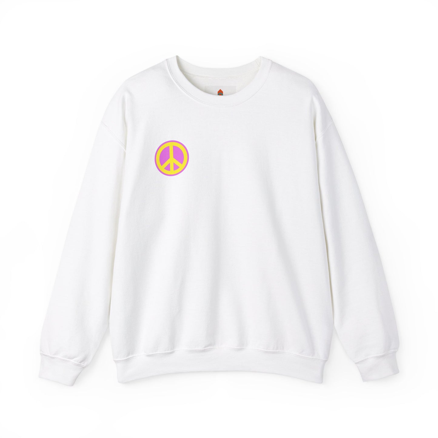 Yellow and Purple Peace Sign Sweatshirt