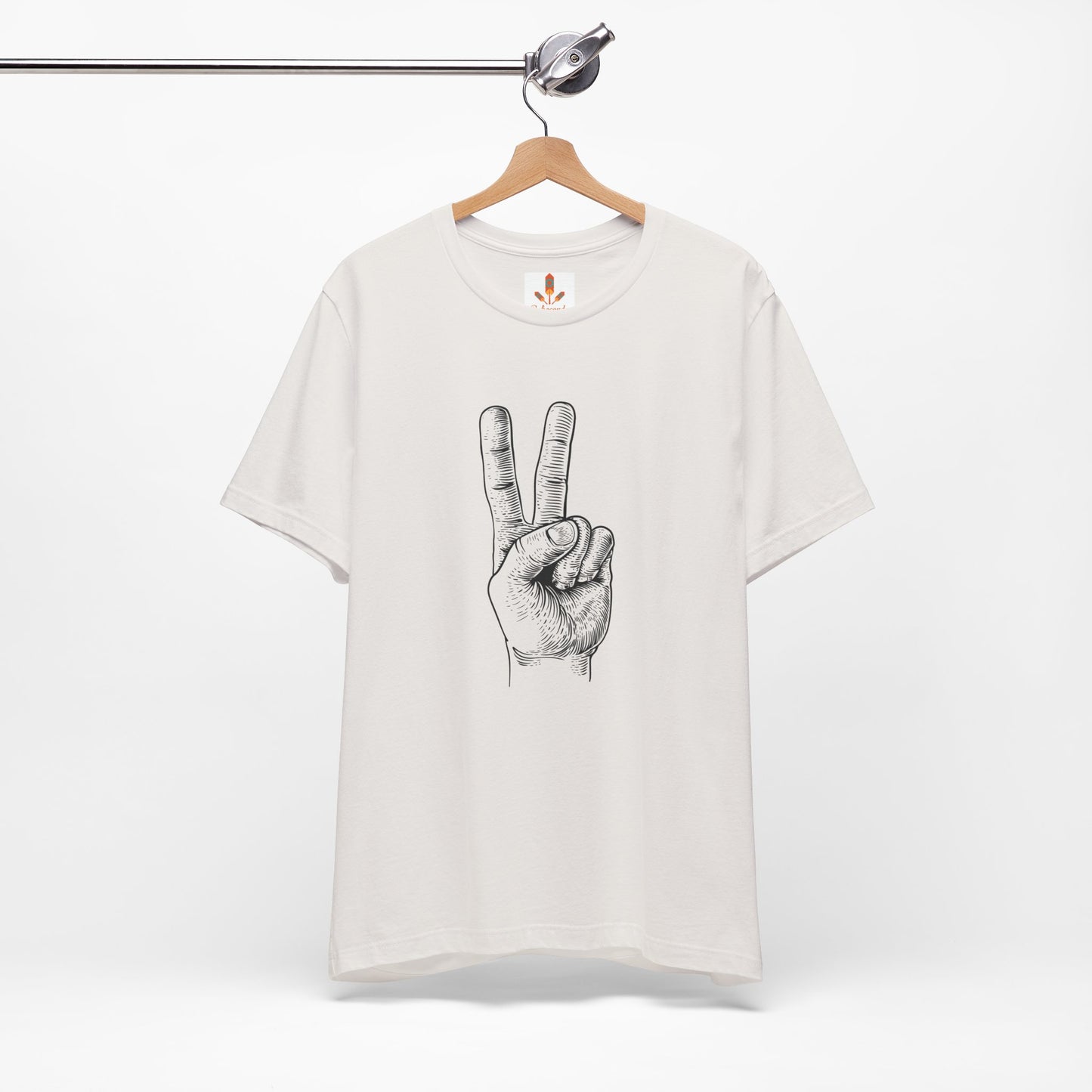 Peace Hand Sign Drawing T-shirt