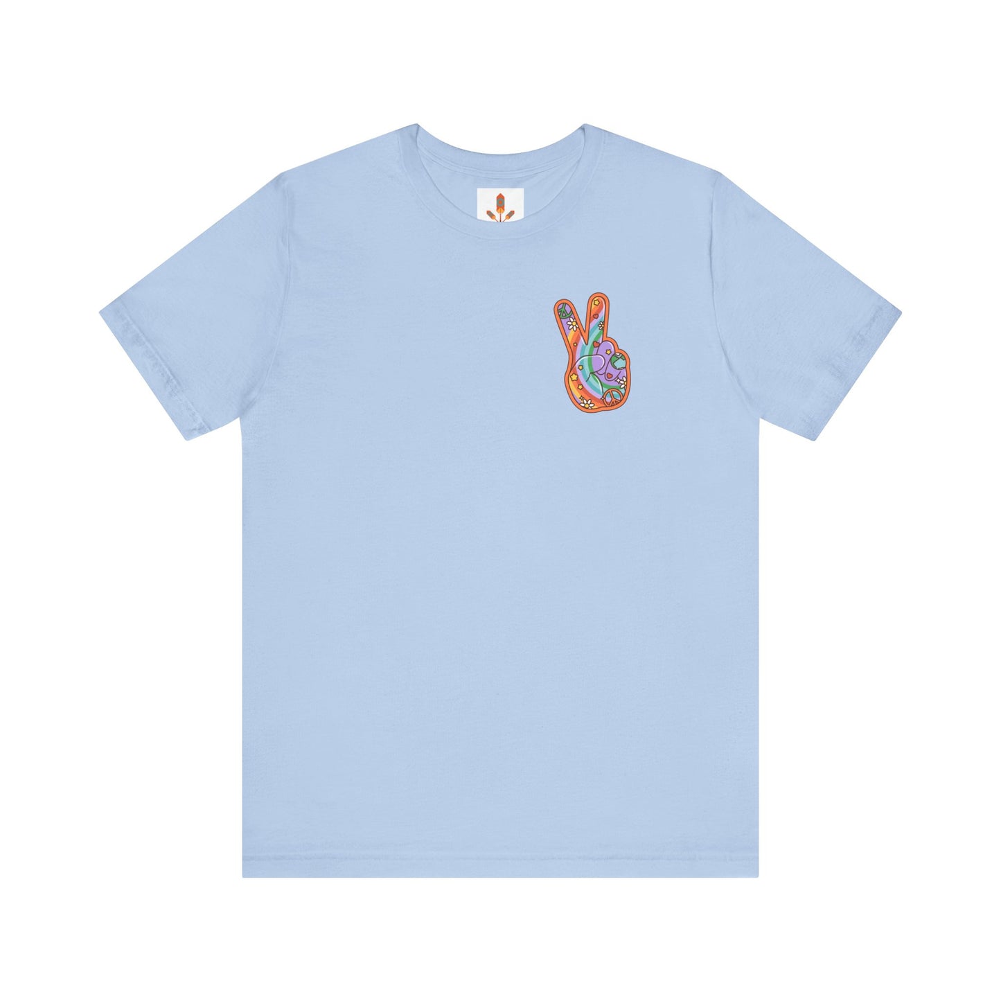 Hippie Peace Hand Sign T-shirt