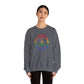 Drawing of Rainbow Peace Sign Sweatshirt