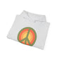 Retro Peace Sign Design Hoodie