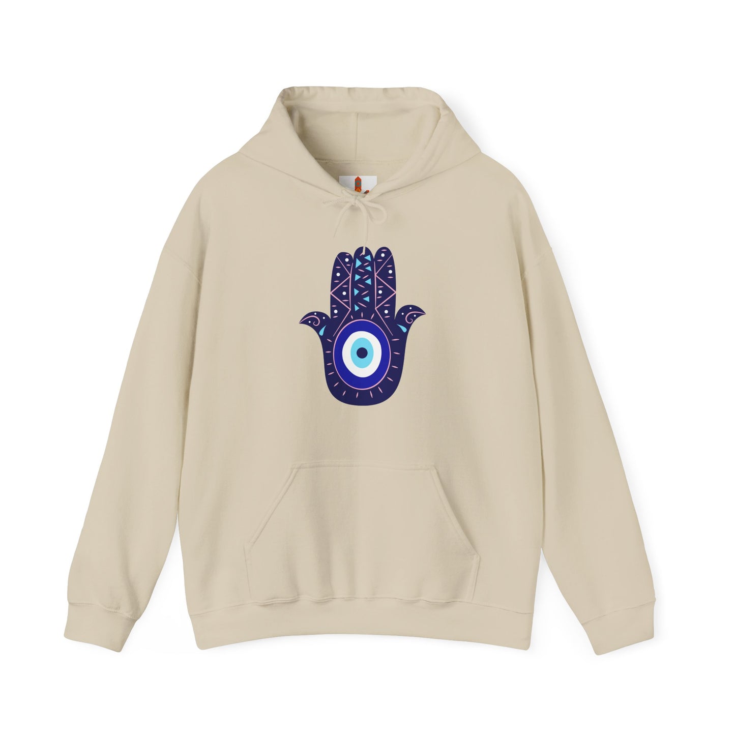 Blue Hamsa Hand Hoodie