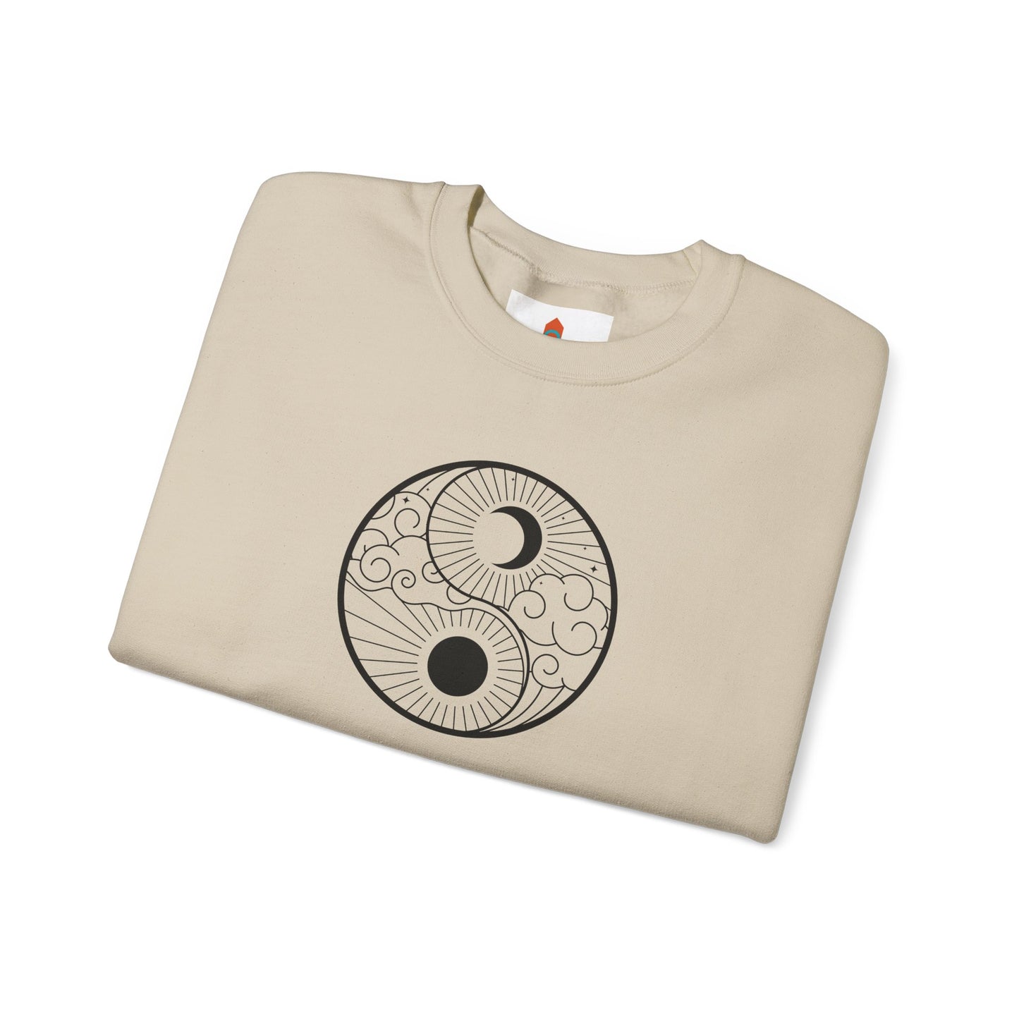 Yin Yang Sun and Moon Design Sweatshirt