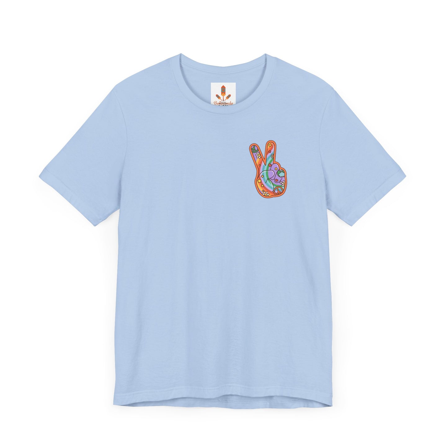 Hippie Peace Hand Sign T-shirt