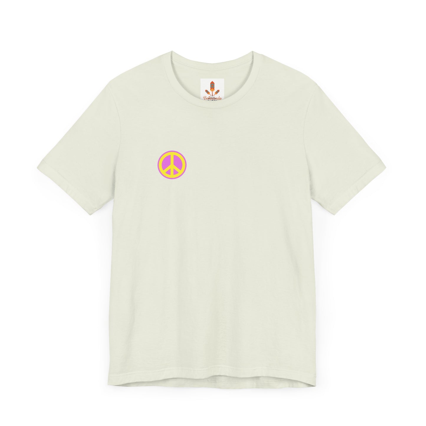 Yellow and Purple Peace Sign T-shirt