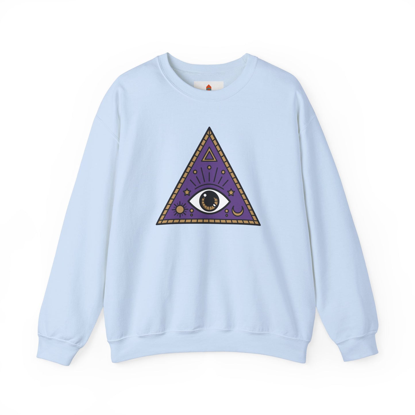 White Evil Eye and Pyramid Sweatshirt