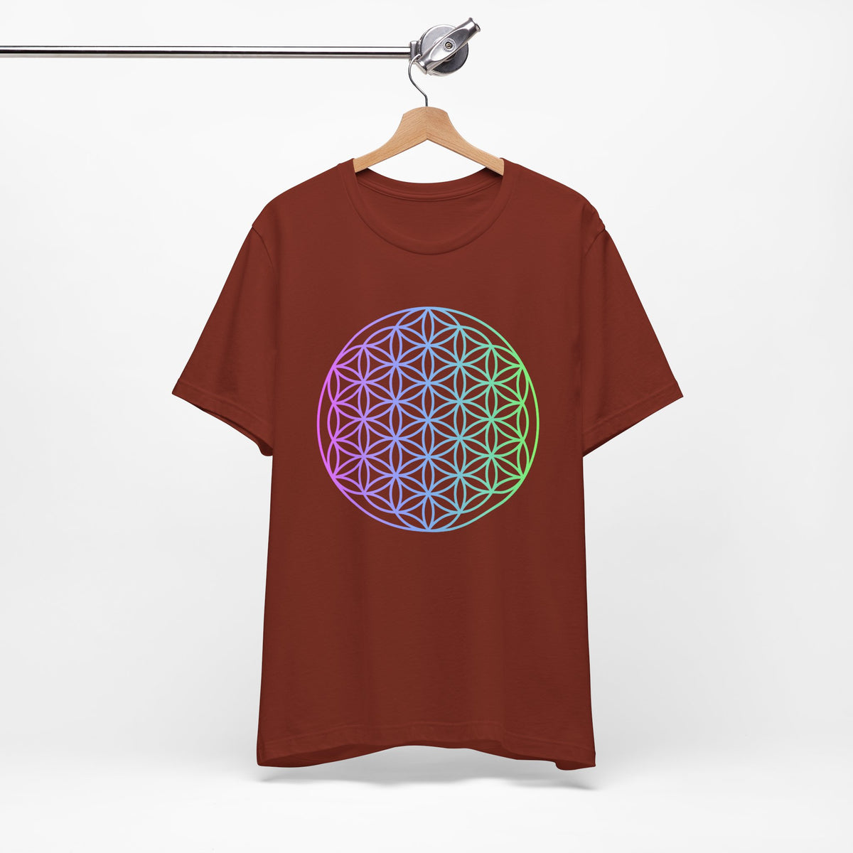 Blue and Green Flower of Life T-shirt (NEW)