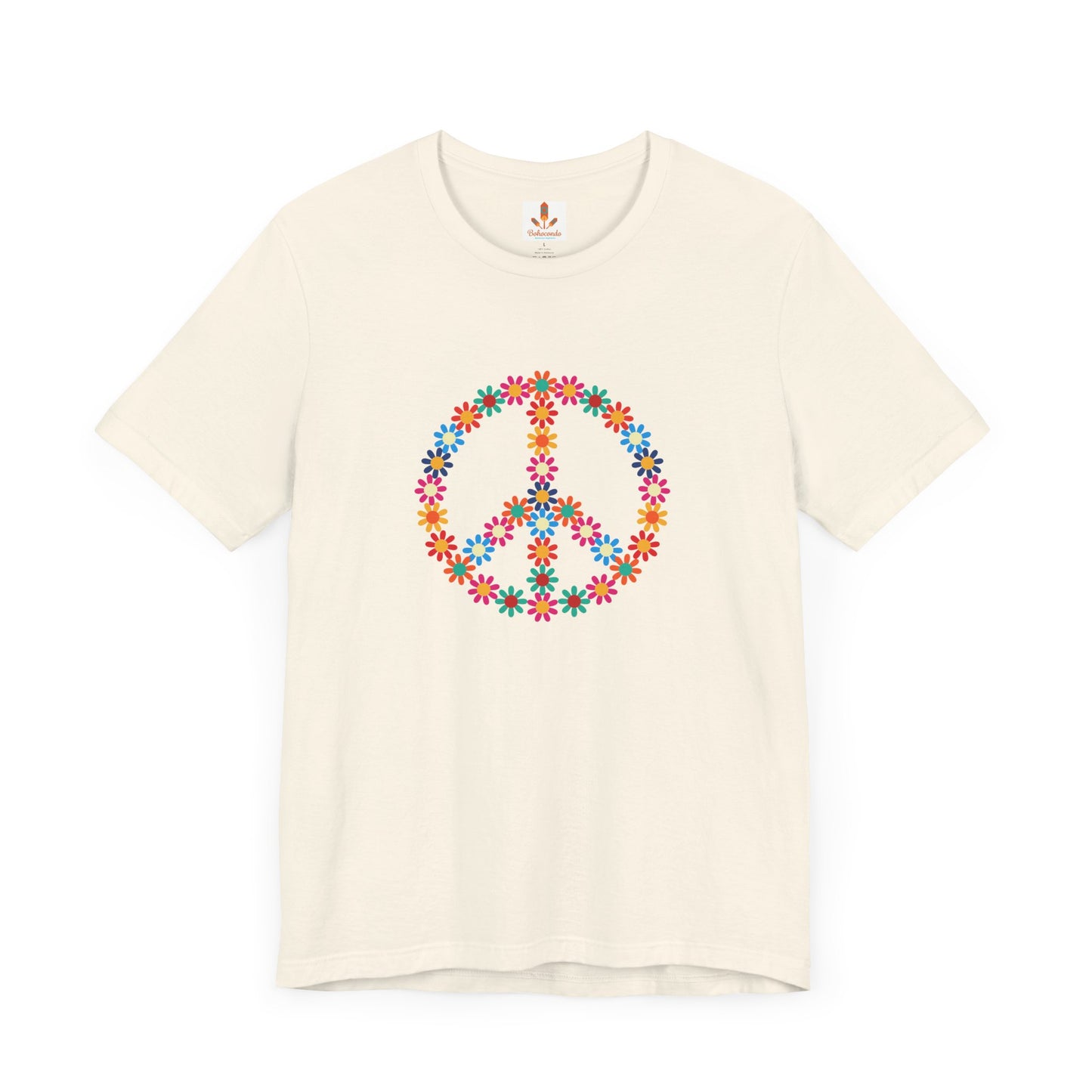 Peace Sign made of Flowers T-shirt