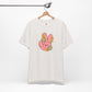 Peace Hand Sign with Flowers T-shirt