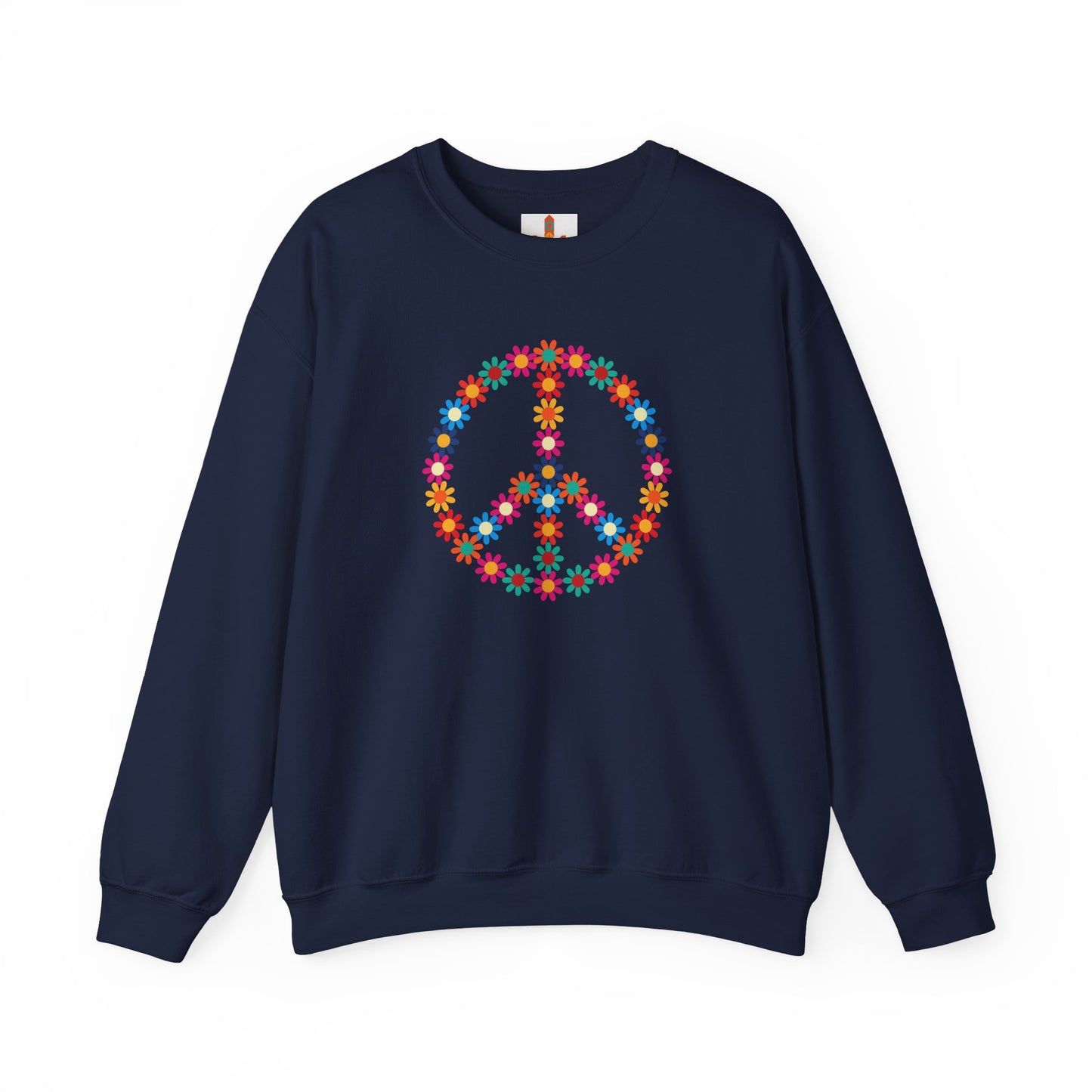 Peace Sign made of Flowers Sweatshirt