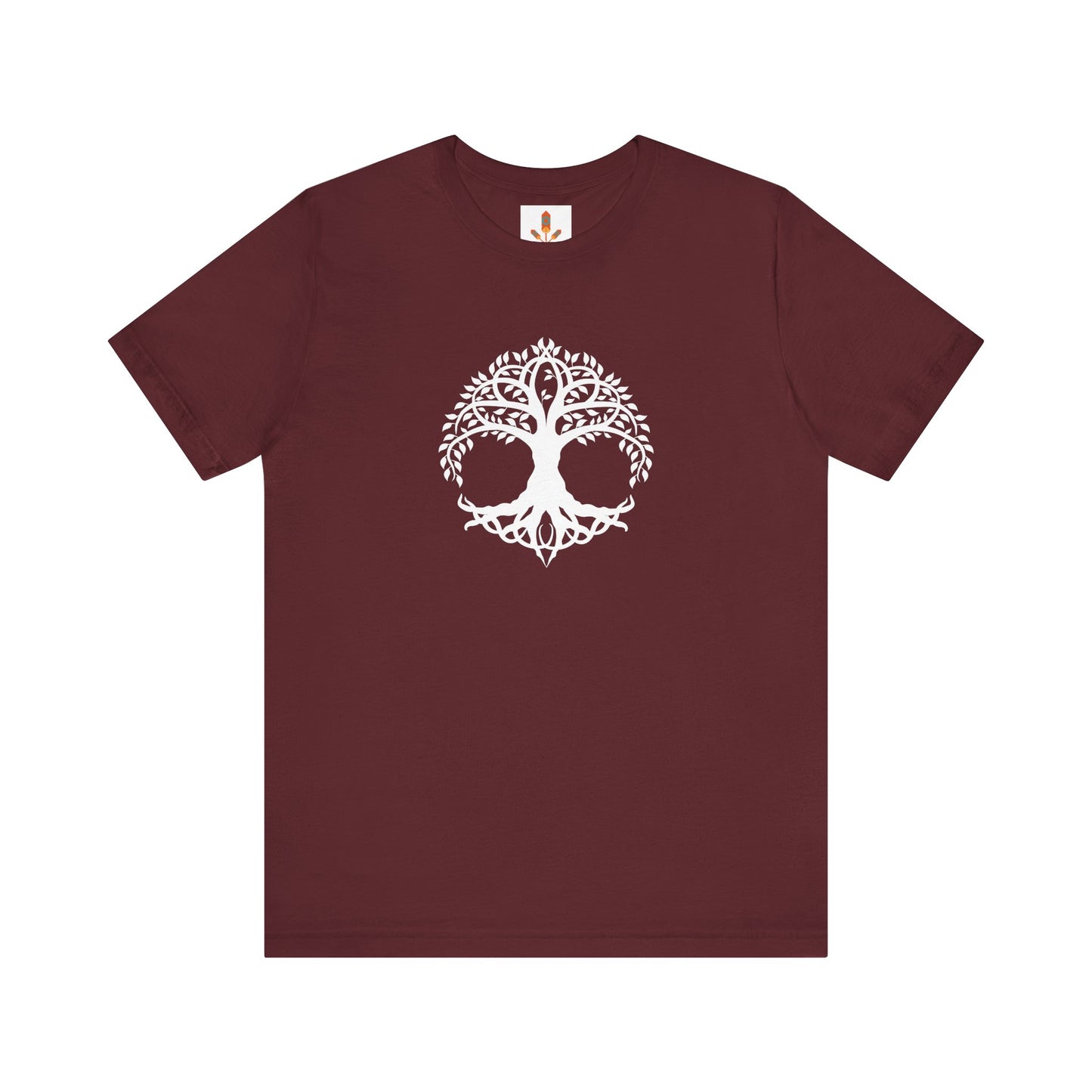 White Celtic Tree of Life Design T-shirt