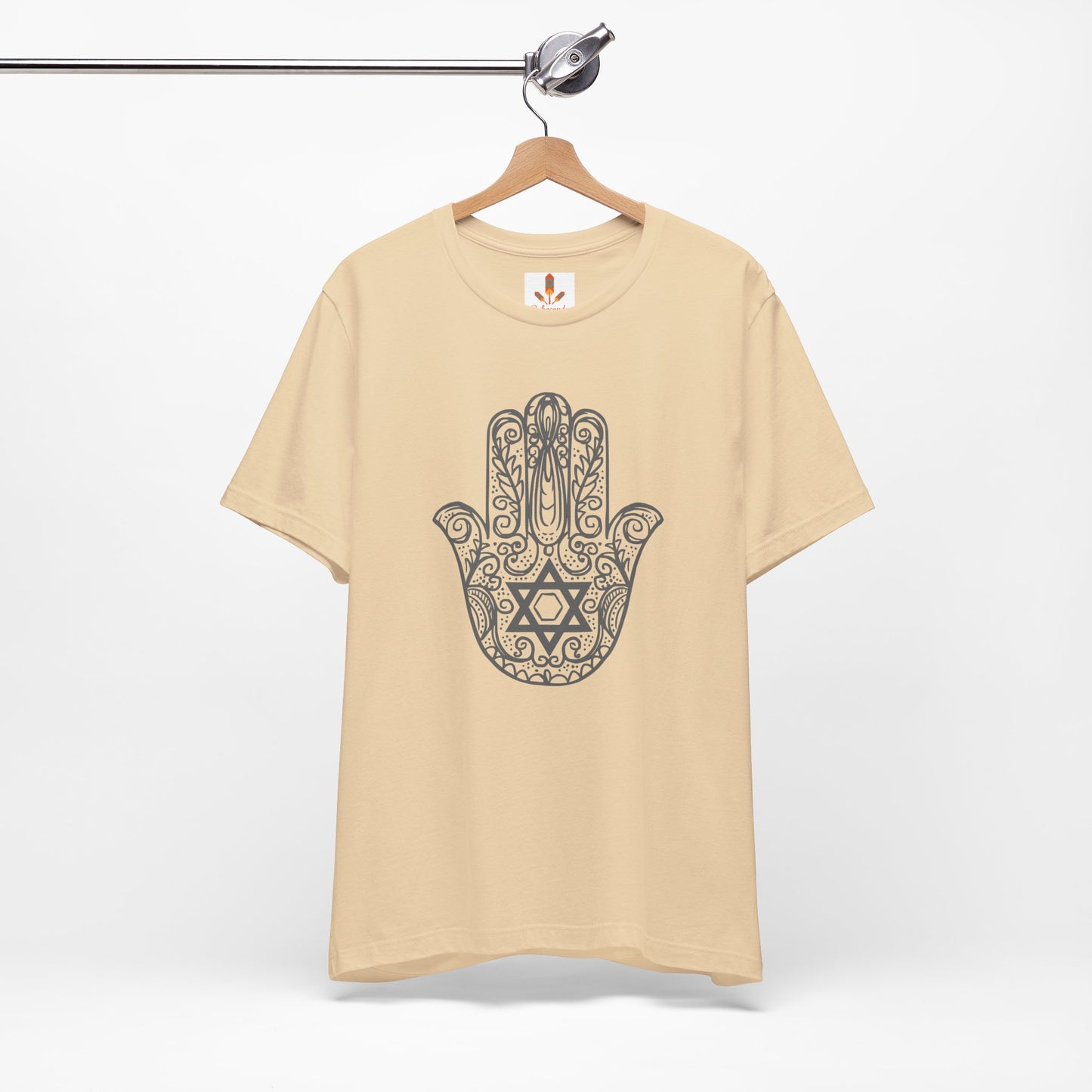 Intricate Hamsa Hand with Star of David T-shirt