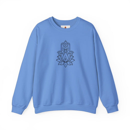 Hamsa Lotus Design Sweatshirt