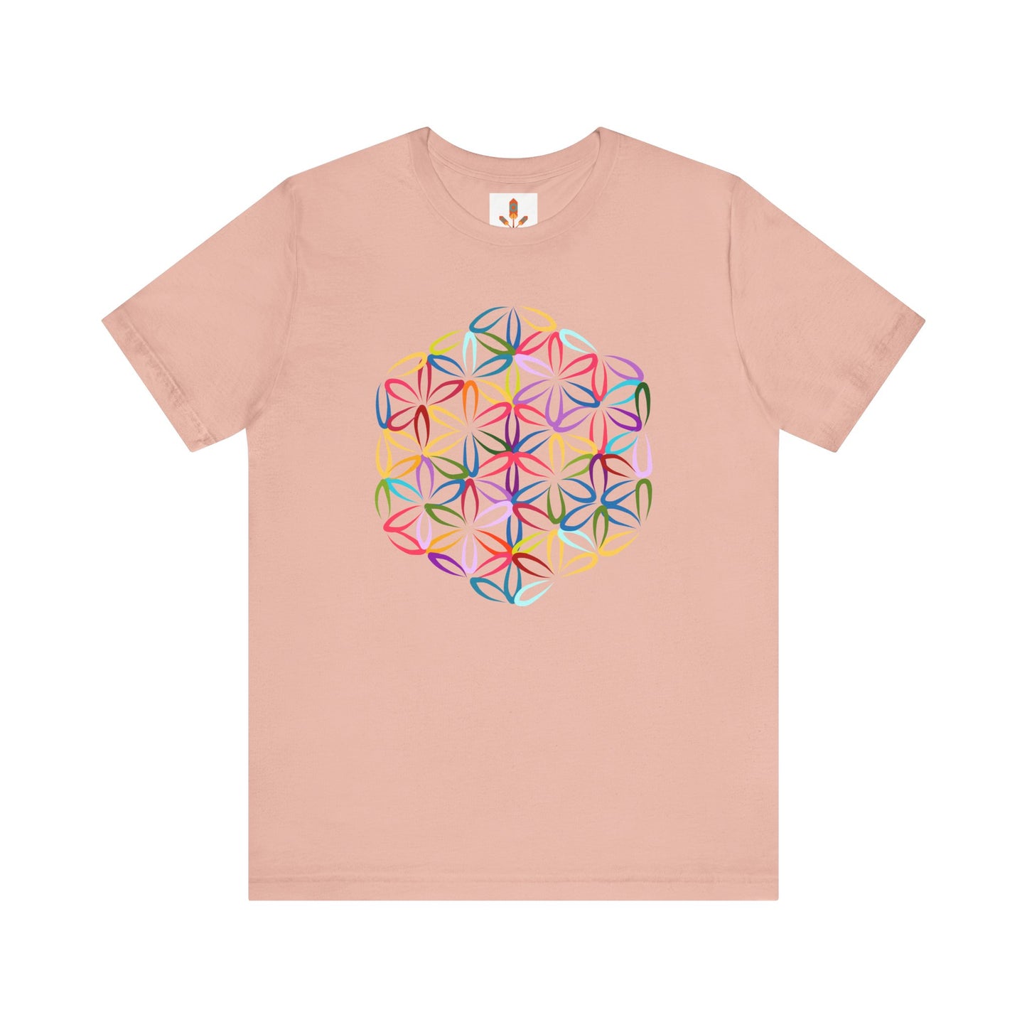 Multicolor Flower of Life T-shirt