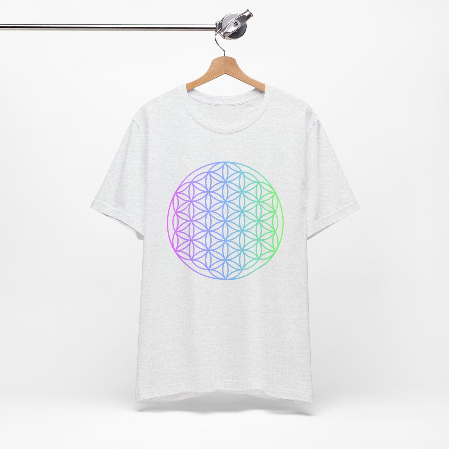 Blue and Green Flower of Life T-shirt (NEW)