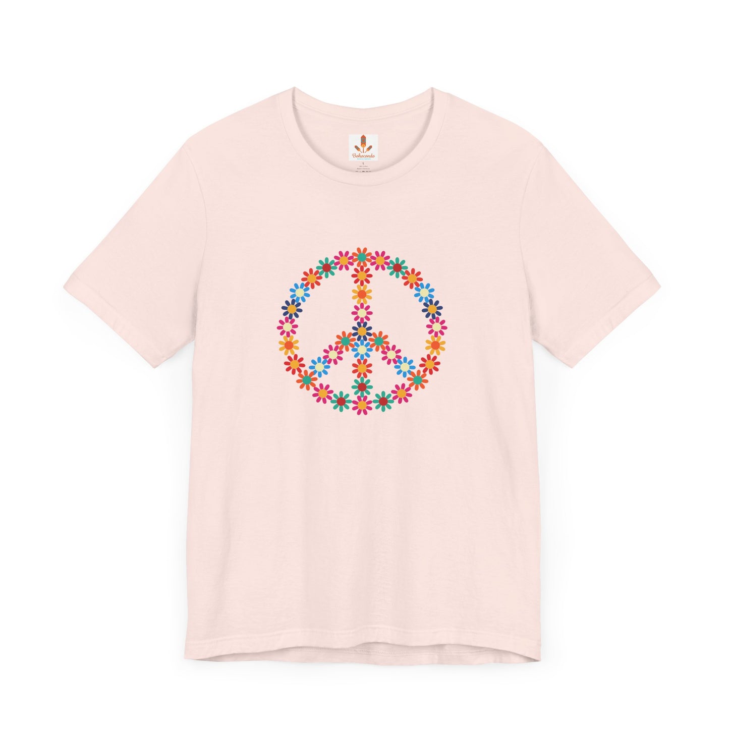 Peace Sign made of Flowers T-shirt
