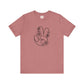 Black Peace Hand Sign with Flowers T-shirt