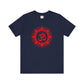 Red Om Lotus Design T-shirt