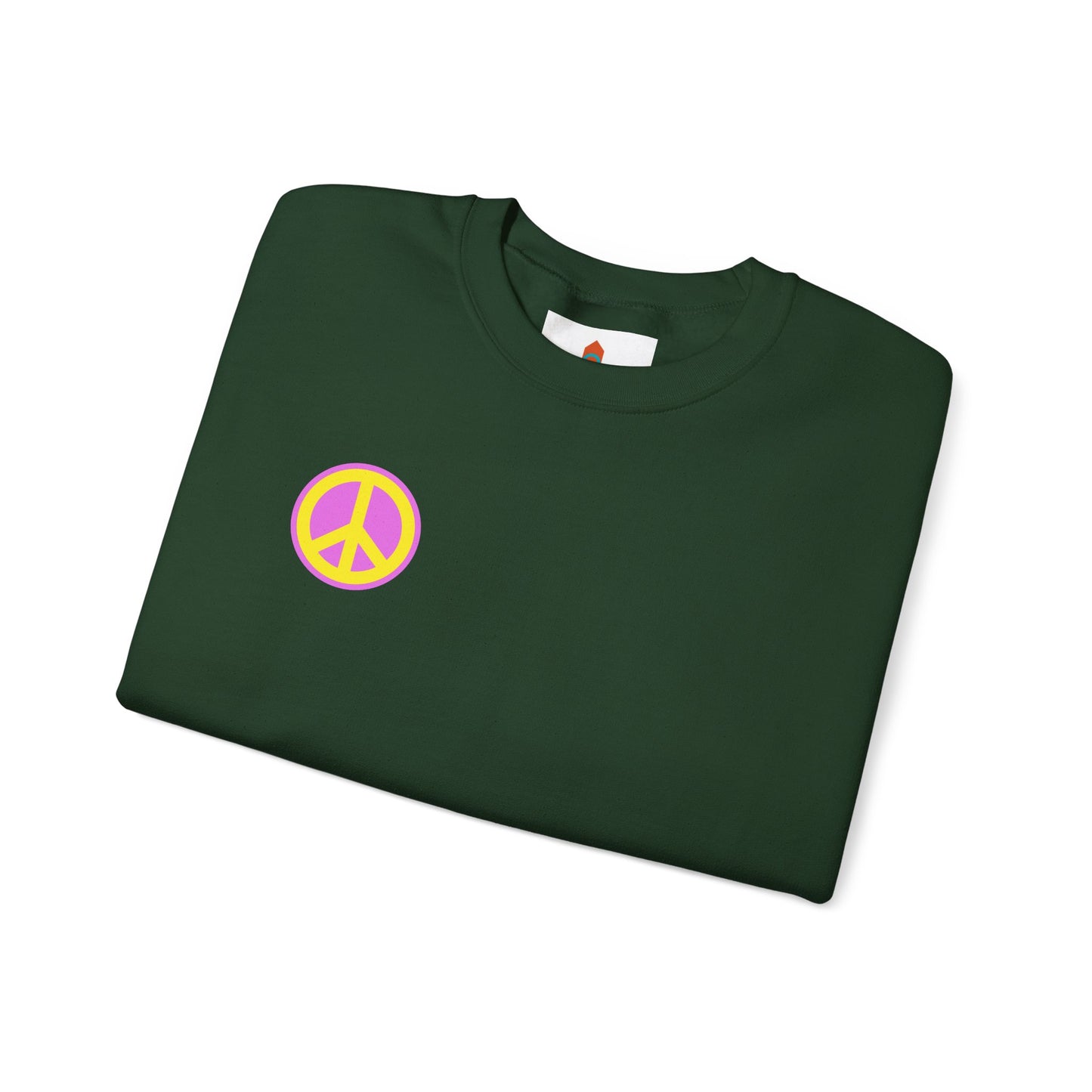 Yellow and Purple Peace Sign Sweatshirt