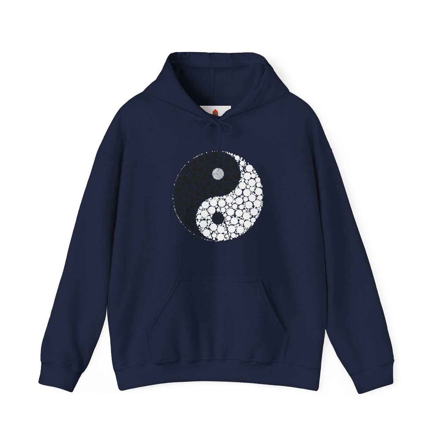 Yin Yang made with Dots Hoodie