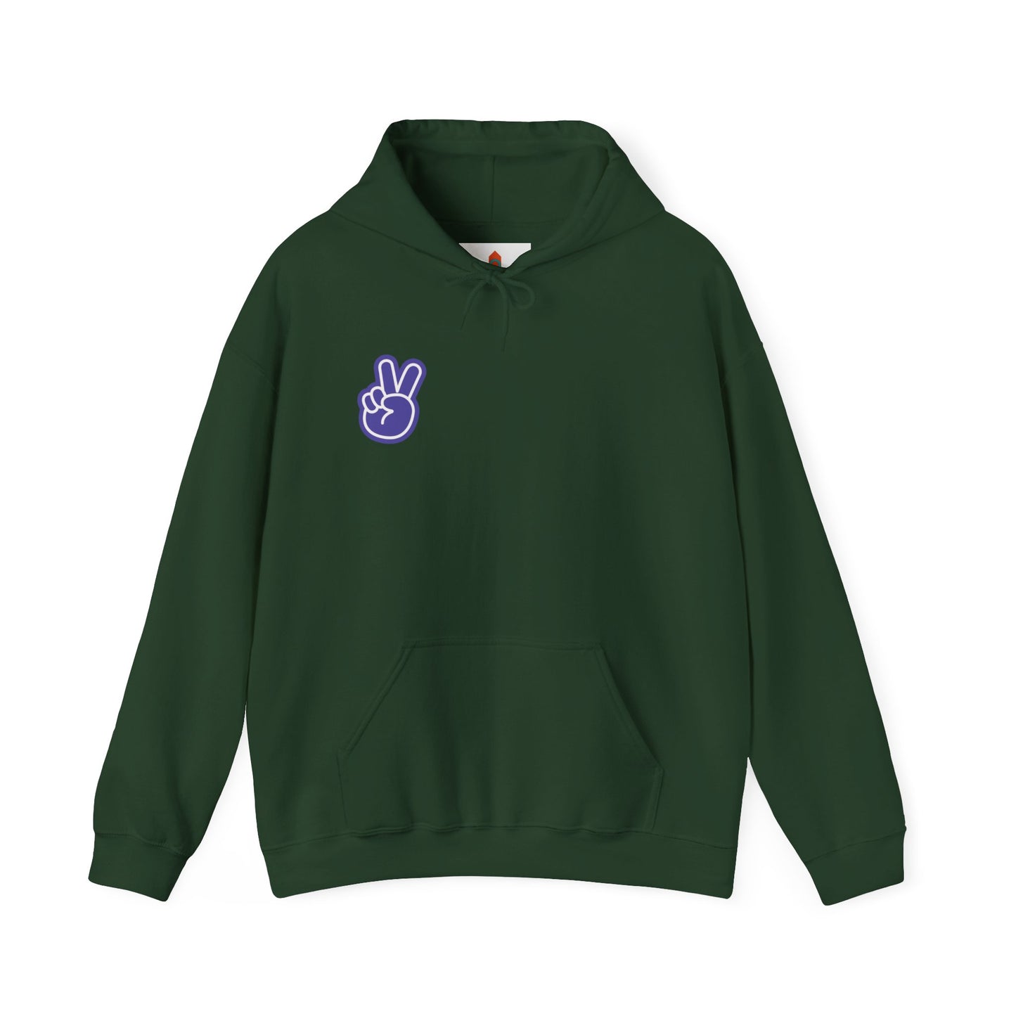 Purple Peace Hand Sign Hoodie