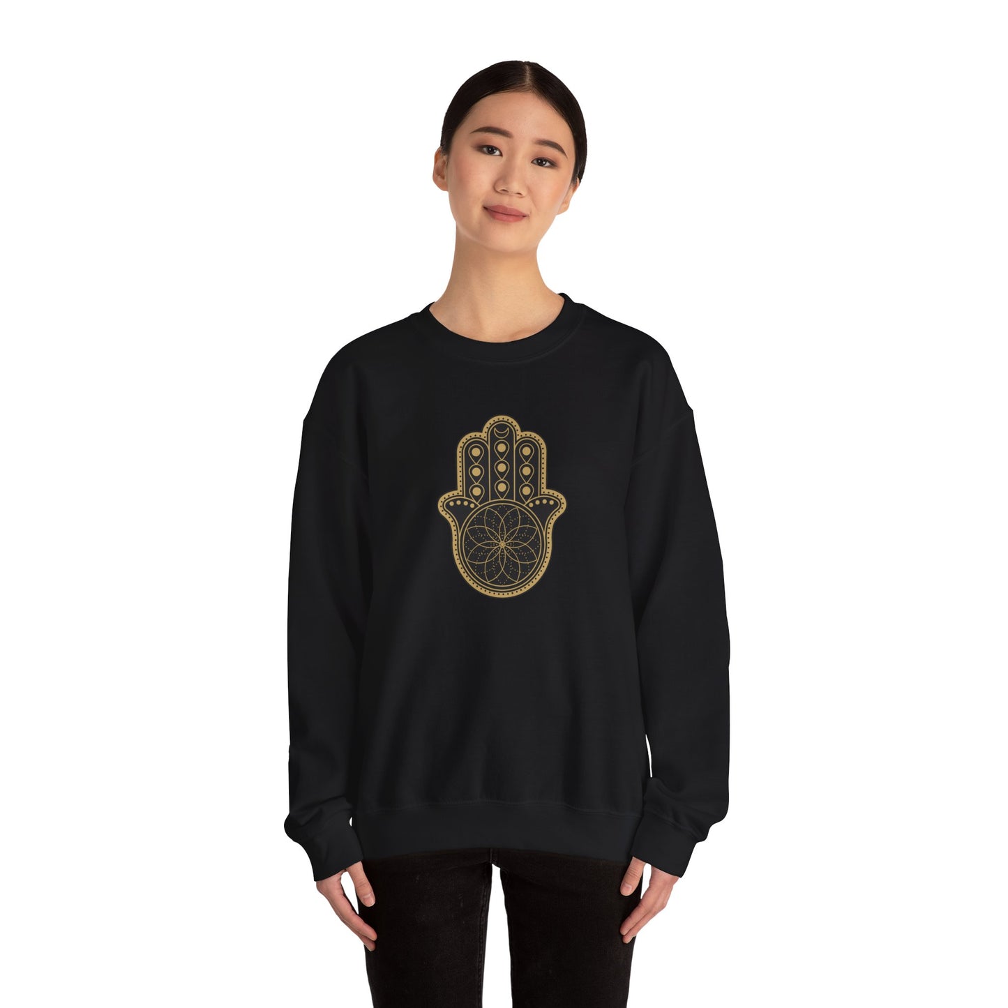 Hamsa Hand with Mandala Sweatshirt