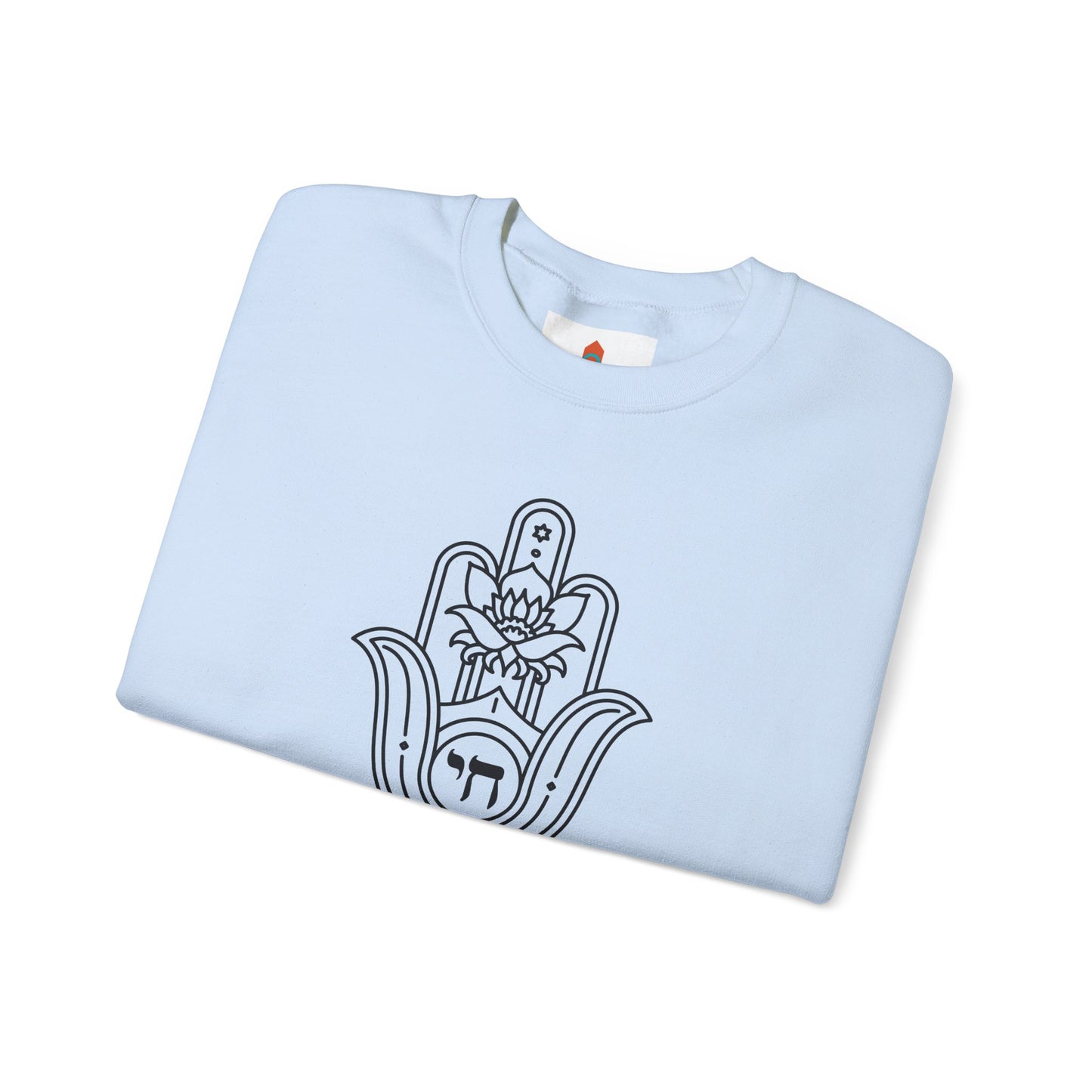 Hamsa Hand with Lotus Design Sweatshirt