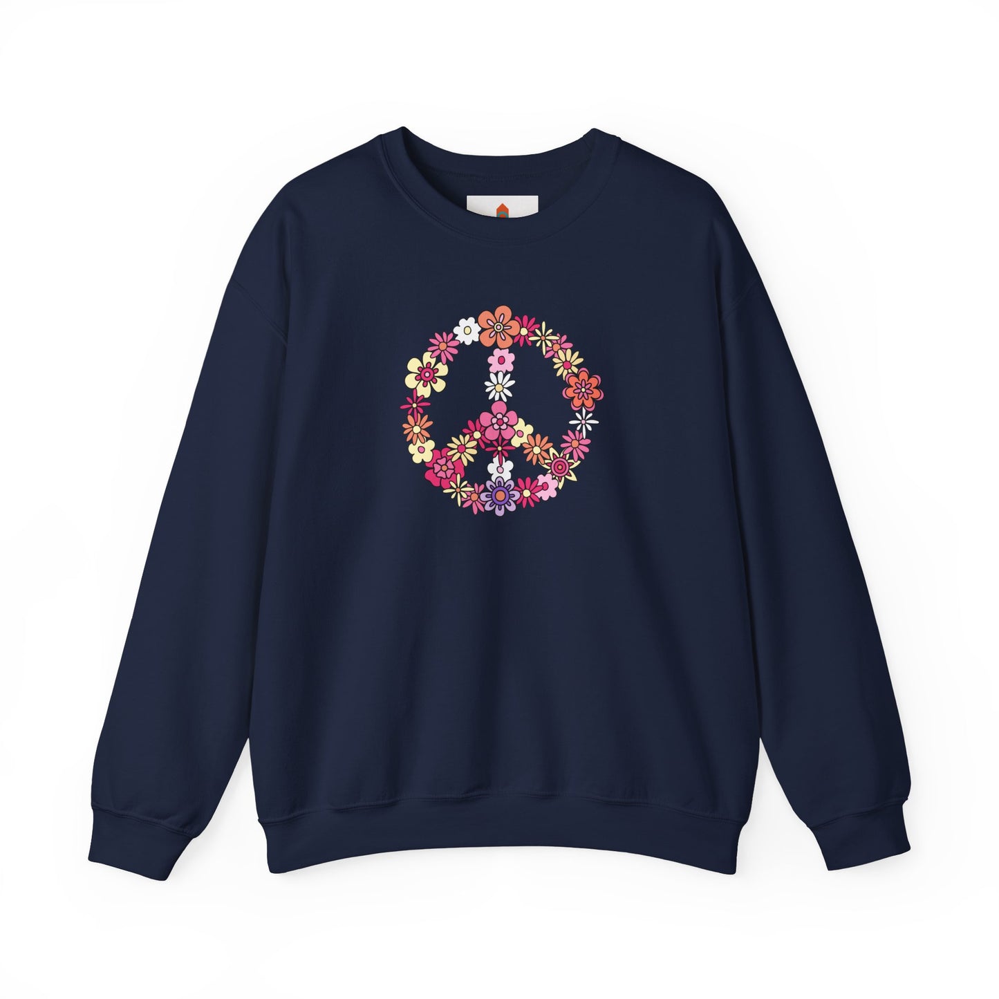 Peace Sign made from Flowers Sweatshirt