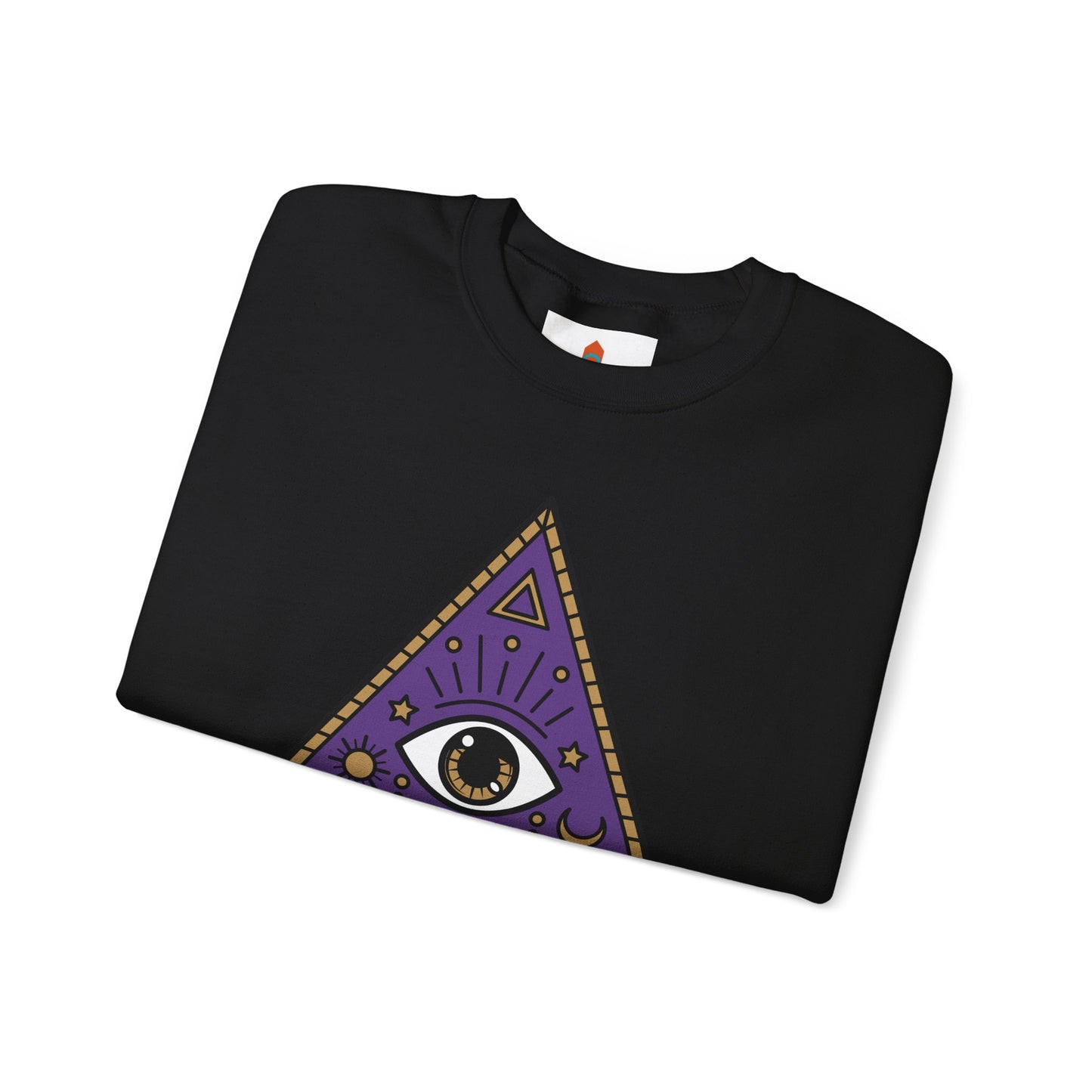 White Evil Eye and Pyramid Sweatshirt