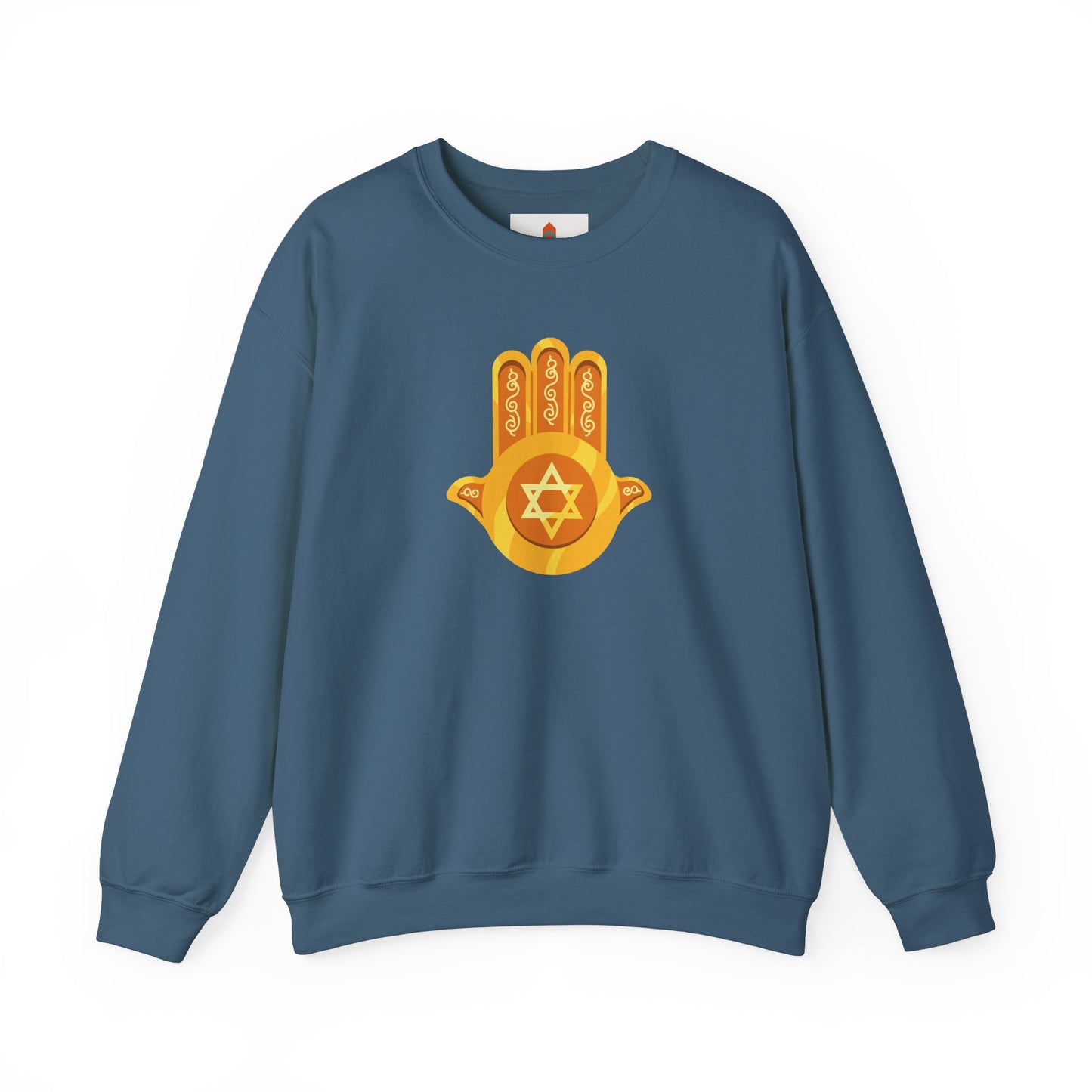 Golden Hamsa Hand with Star of David Sweatshirt